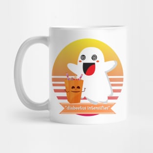 Halloween Cute Ghost Diabeetus Intensifies Funny Costume for Diabetics Mug